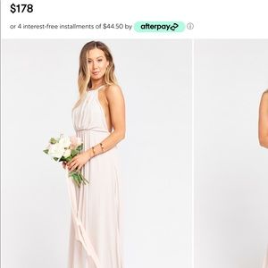 Show Me Your MuMu bridesmaid dress.